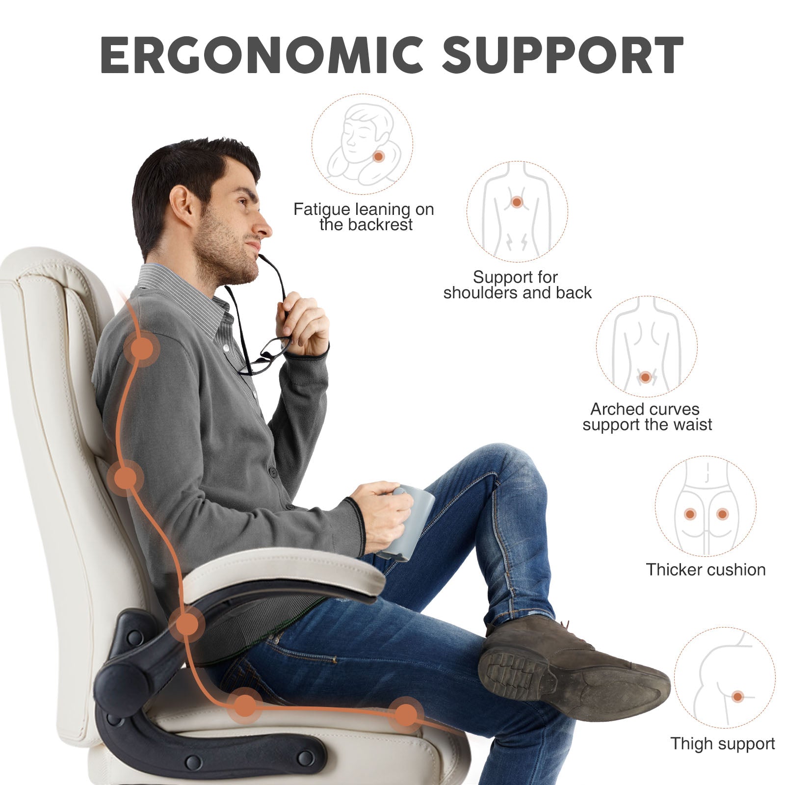 PU Leather Office Chair