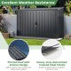 6.3 x 2.8 FT Metal Outdoor Storage Shed Rustproof Steel Tool Shed with Lockable Door