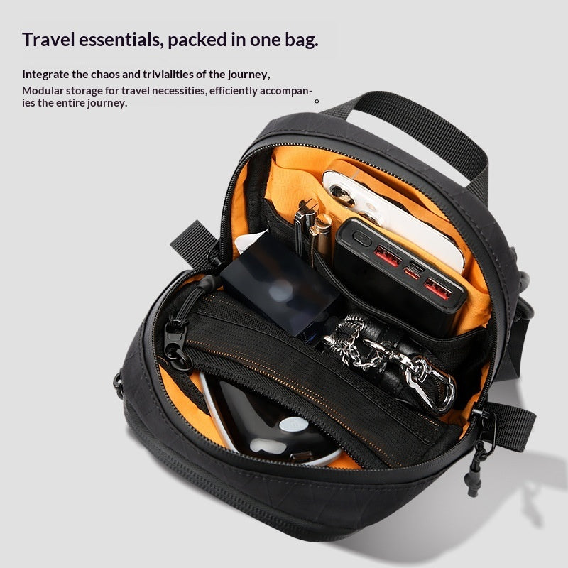 Large-Capacity Casual Waterproof Mens Shoulder Bag