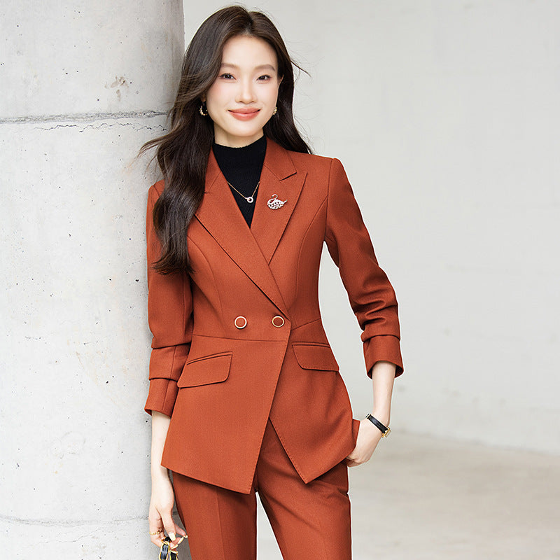 Women's Long-Sleeve Blazer With Collar