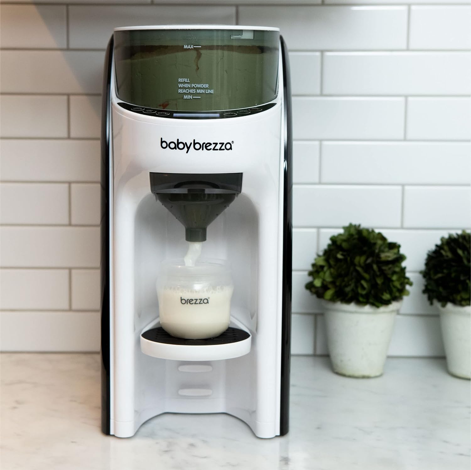 Baby Brezza Formula Pro Advanced Dispenser, Automatic Warm Formula Maker, BPA-Free, White