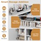 Fireplace TV Stand for TVs up to 80 Inch with 3 Adjustable Shelves
