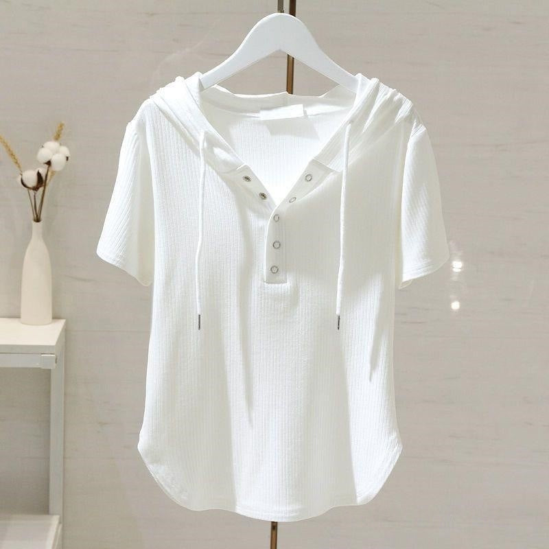 Fashionable Loose-fitting Figure-flattering T-shirtbase Layer